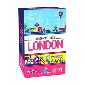 Geronimo Games gioco da tavolo blu arancione Next Station London