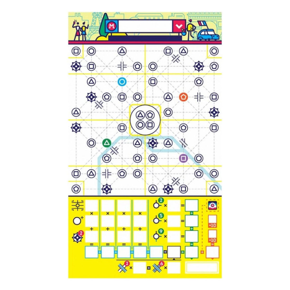 Giochi Geronimo gioco da tavolo blu arancione prossima stazione parigi