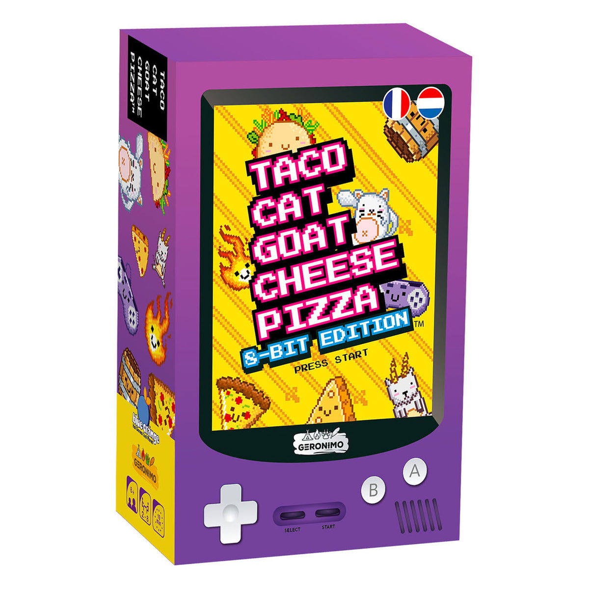 Geronimo games gioco di carte taco cat pizza al formaggio di capra - edizione a 8 bit