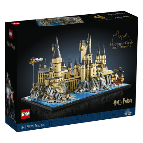 Lego Harry Potter, set grande con castello e giardini di Hogwarts per adulti - 76419