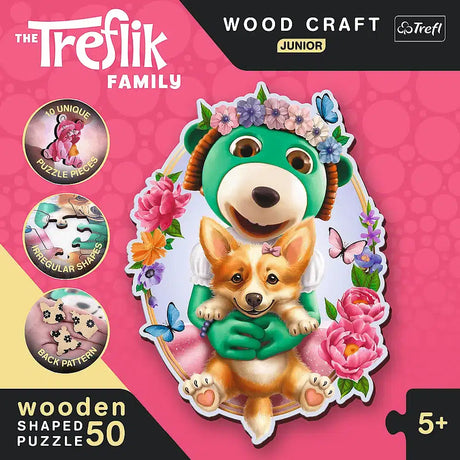 Trefl puzzle in legno legno artigianale junior happy iks ecologico fsc.