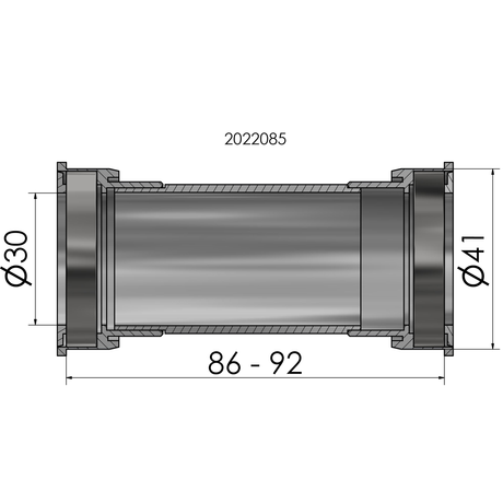 Movimento centrale Elvedes sram dub solo pf bb86 92 41mm