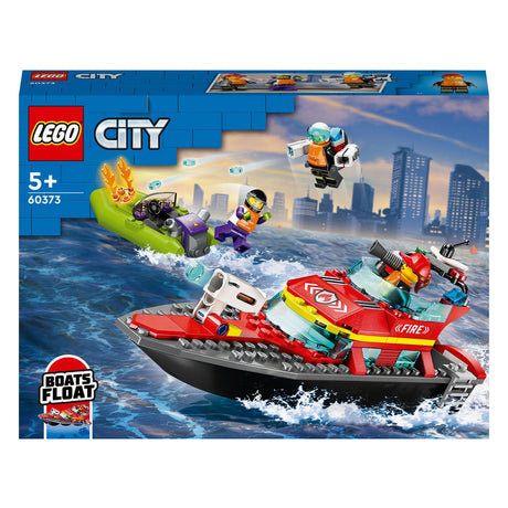Giocattolo antincendio per scialuppa di salvataggio Lego City per bambini - 60373