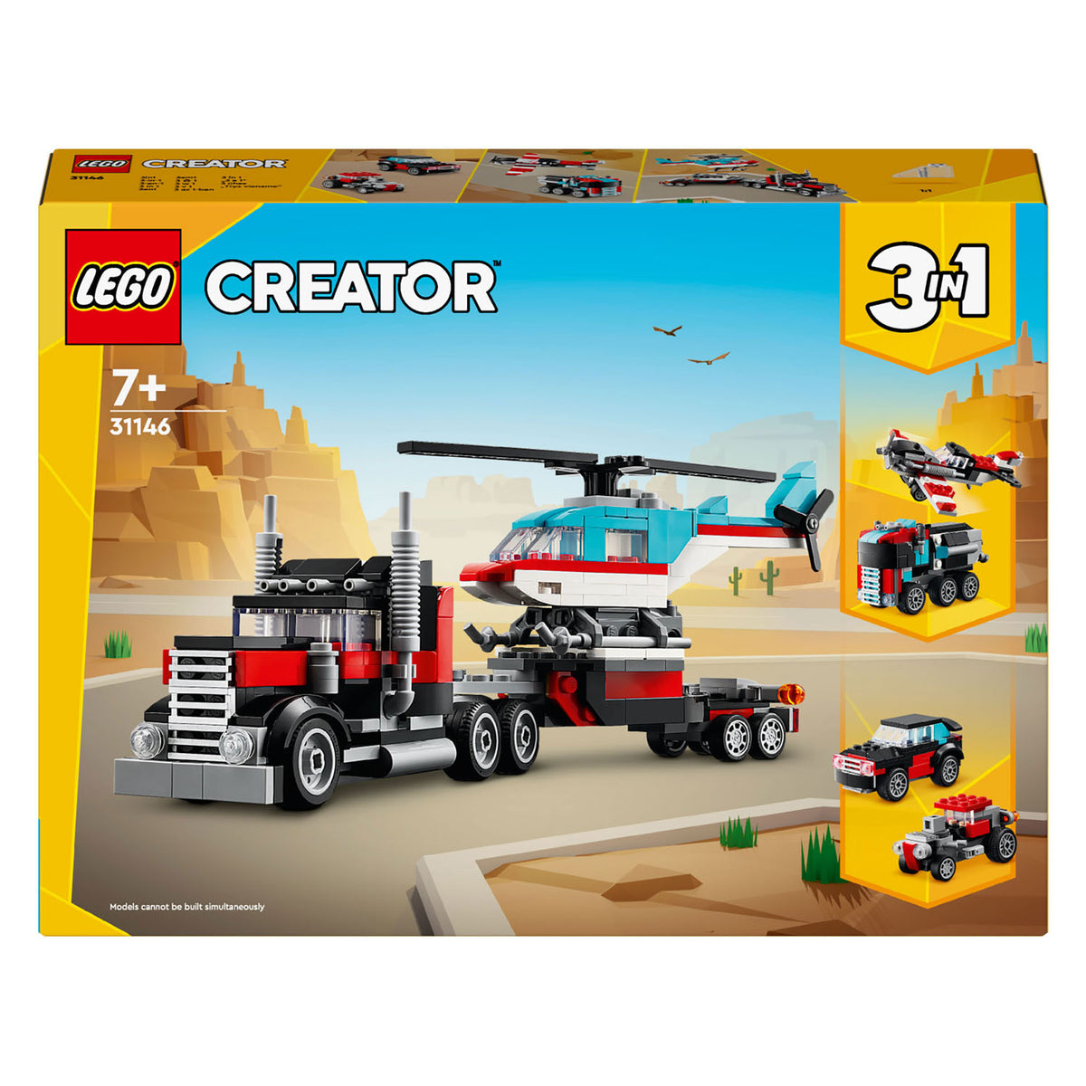 Lego Creator Camion 3 in 1 con elicottero - 31146