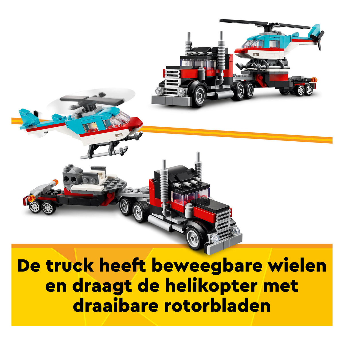 Lego Creator Camion 3 in 1 con elicottero - 31146