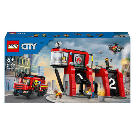 Caserma dei pompieri e camion dei pompieri Lego City - 60414