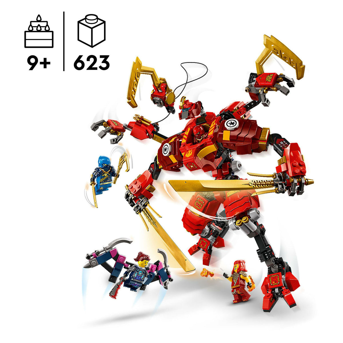Lego 71812 Ninjago Kai, il robot da arrampicata ninja