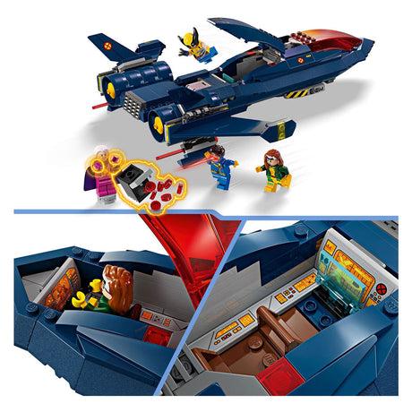 Lego Marvel - X-Men X-Jet giocattolo costruibile (76281)
