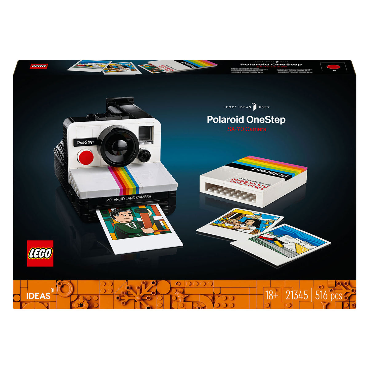 Lego ideas Giocattolo costruibile per fotocamera polaroid onestep sx-70 (21345)