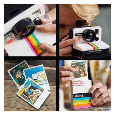 Lego ideas Giocattolo costruibile per fotocamera polaroid onestep sx-70 (21345)