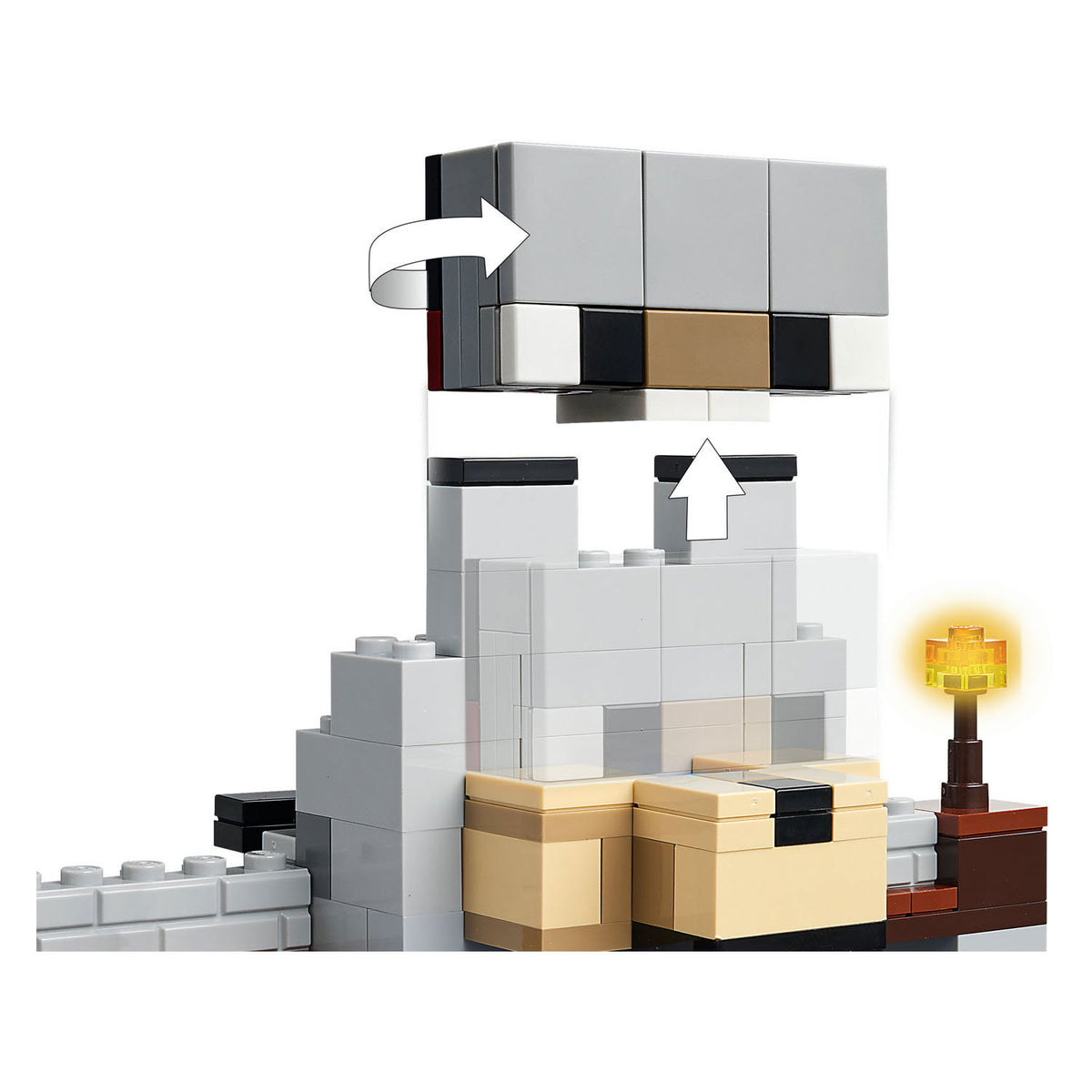Lego Minecraft 21261 il castello del lupo