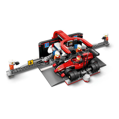 Lego City F1 Pit Stop e Pit Crew con auto Ferrari - 60443