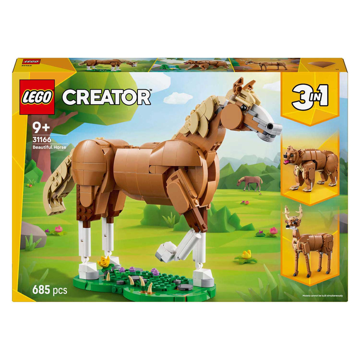 Bellissimo cavallo e set costruibile per animali LEGO® Creator 3 in 1 - 31166