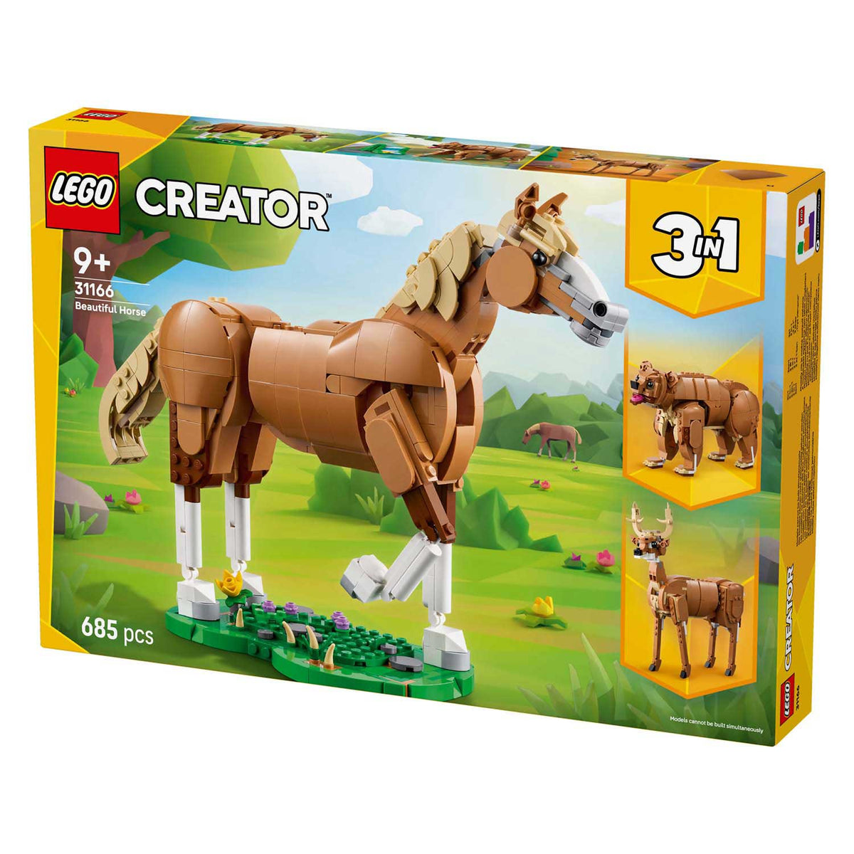 Bellissimo cavallo e set costruibile per animali LEGO® Creator 3 in 1 - 31166