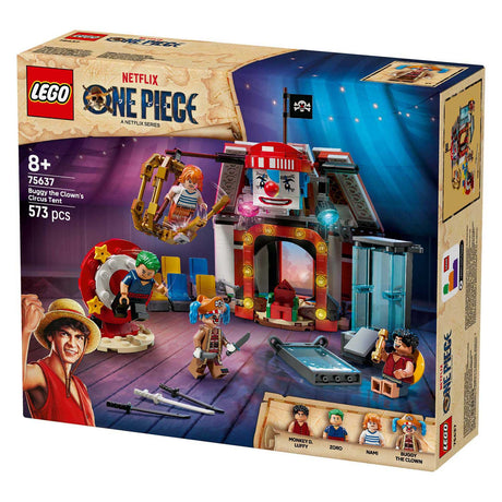 Set da costruzione del tendone da circo LEGO® One Piece con Buggy The Clown - 75637