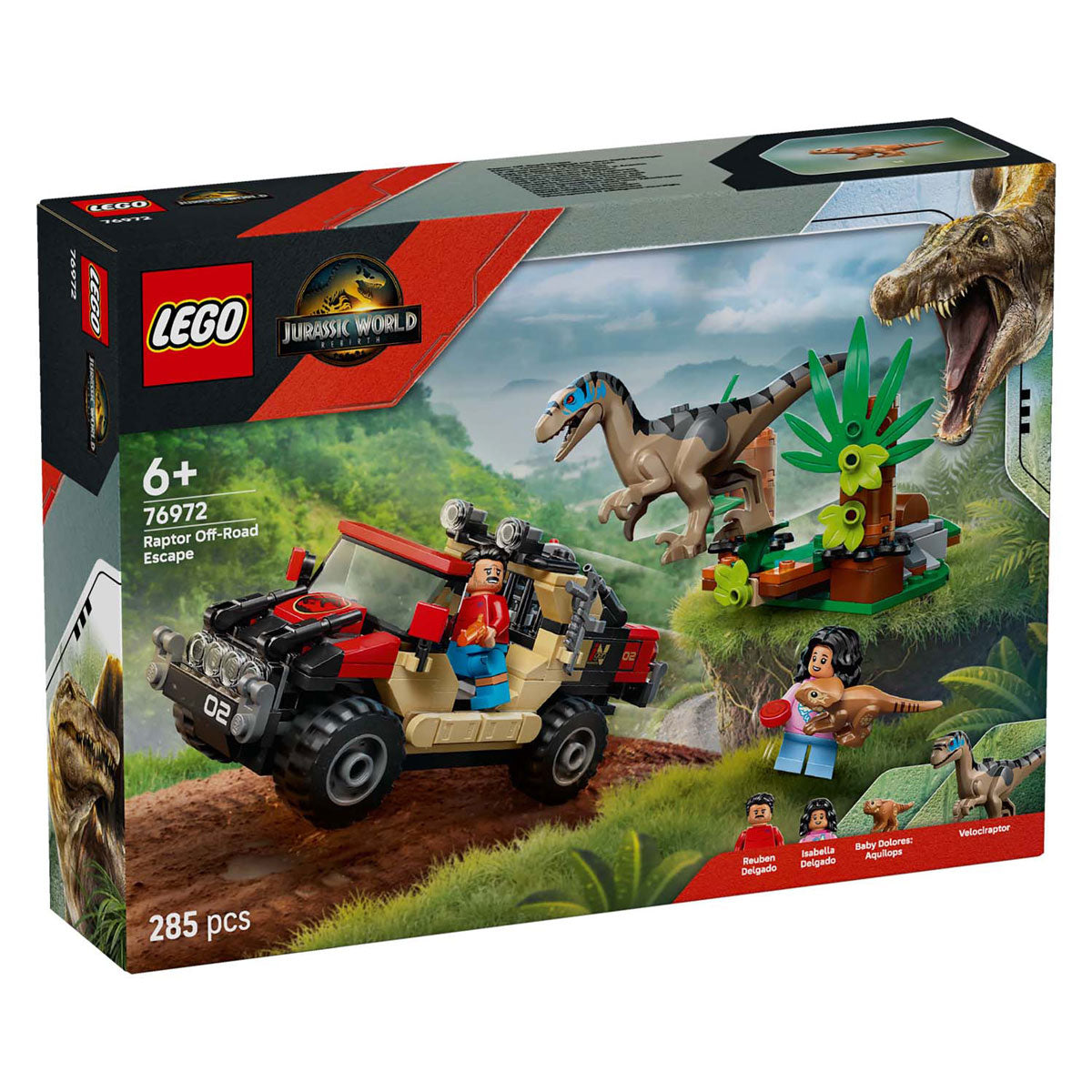 Lego Jurassic World 76972 Fuga dall'Eaptor fuoristrada