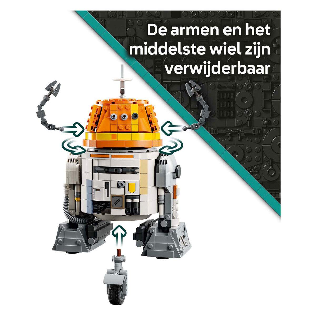 Lego ® star wars: droide astromeccanico ahsoka™ chopper (c1-10p)™ - 75416