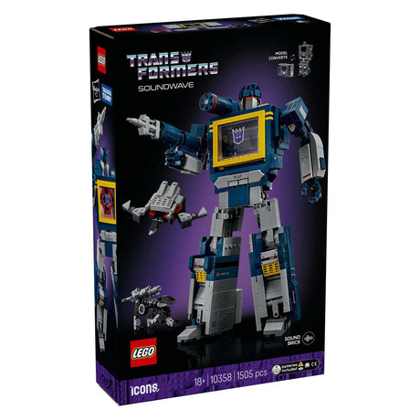 Trasformatori di icone Lego ®: onda sonora - collezione trasformatori - 10358