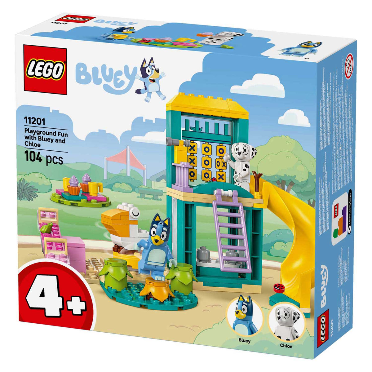 Lego ® bluey: bluey e chloé nel set costruibile del parco giochi - 11201