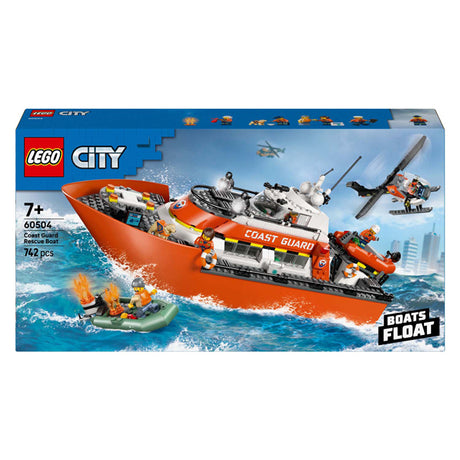 Lego City Exploration 60504 Barca di salvataggio della guardia costiera con elicottero