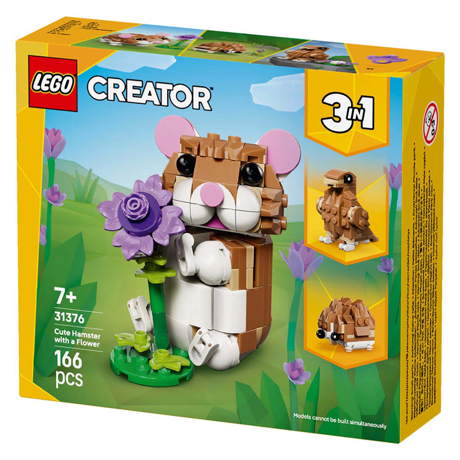 Lego ® creator 3in1 simpatico criceto con fiore - 31376