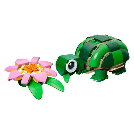 LEGO® Creator Tartaruga 3in1 con ninfea - modello giocattolo - trasformabile in camaleonte o rana - 31377