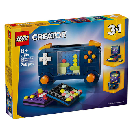 Modello giocattolo della console di gioco retrò 3in1 LEGO® Creator - convertibile in una macchina desktop o arcade - 31380