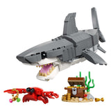 Lego Squalo feroce con forziere del tesoro giocattolo costruibile (31381)