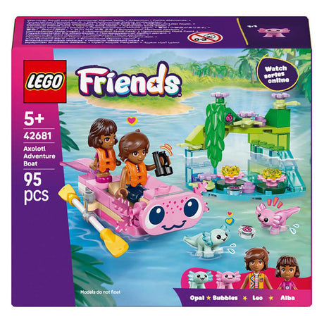 Set da costruzione della barca avventurosa Axolotl Lego Friends - giocattolo - 42681