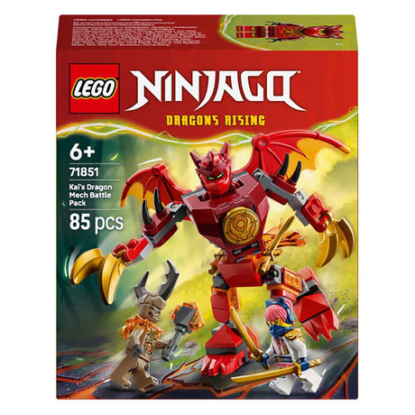 LEGO® Ninjago® Kai's Dragon Mech Battle Pack - Giocattoli Mech - Playset con 3 minifigure - 71851