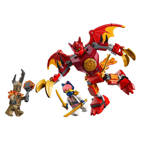 LEGO® Ninjago® Kai's Dragon Mech Battle Pack - Giocattoli Mech - Playset con 3 minifigure - 71851