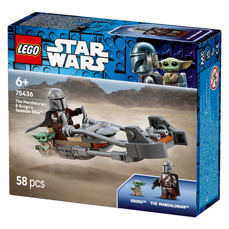 Lego Star Wars 75436 Mandalorian e la Speeder Bike di Grogu
