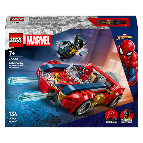 Lego Super Heroes 76336 L'auto Marvel Spider-Man contro Wolverine velenoso
