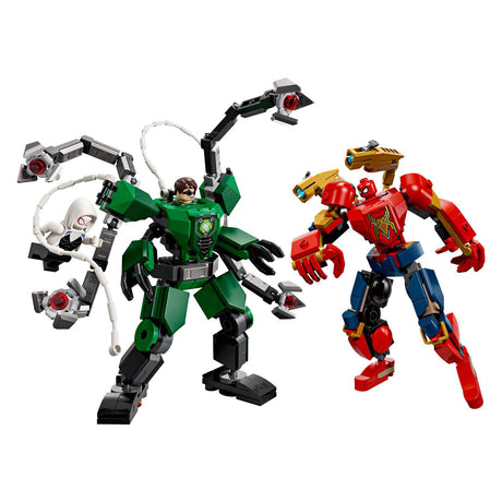 Lego Marvel Mecha Duel: Spider-Man contro i supereroi doc ock - kit di costruzione per bambini - 76338