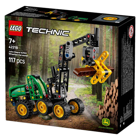 Lego ® Technic John Deere 1470h raccoglitrice di legname - artiglio funzionante e tronco d'albero - giocattolo da costruzione - 42218