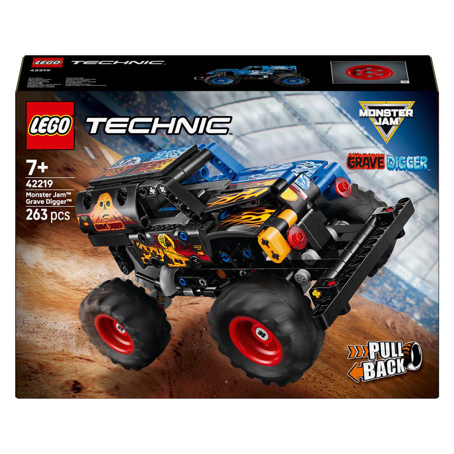 Lego Technic 42219 Monster Jam Scava tombe Fuoco e ghiaccio