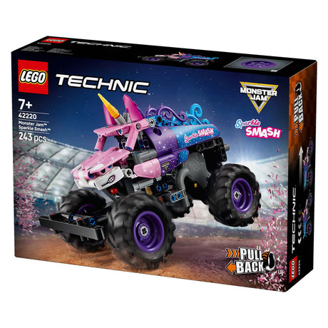 Lego Technic 42220 Monster Jam Sparkle Smash Tira indietro