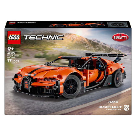 Lego Technic 42222 Bugatti Chiron Pur Hypercar Sportiva