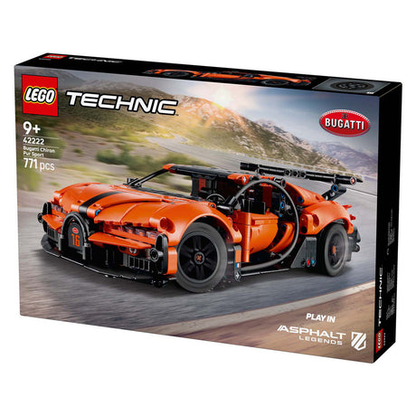 Lego Technic 42222 Bugatti Chiron Pur Hypercar Sportiva