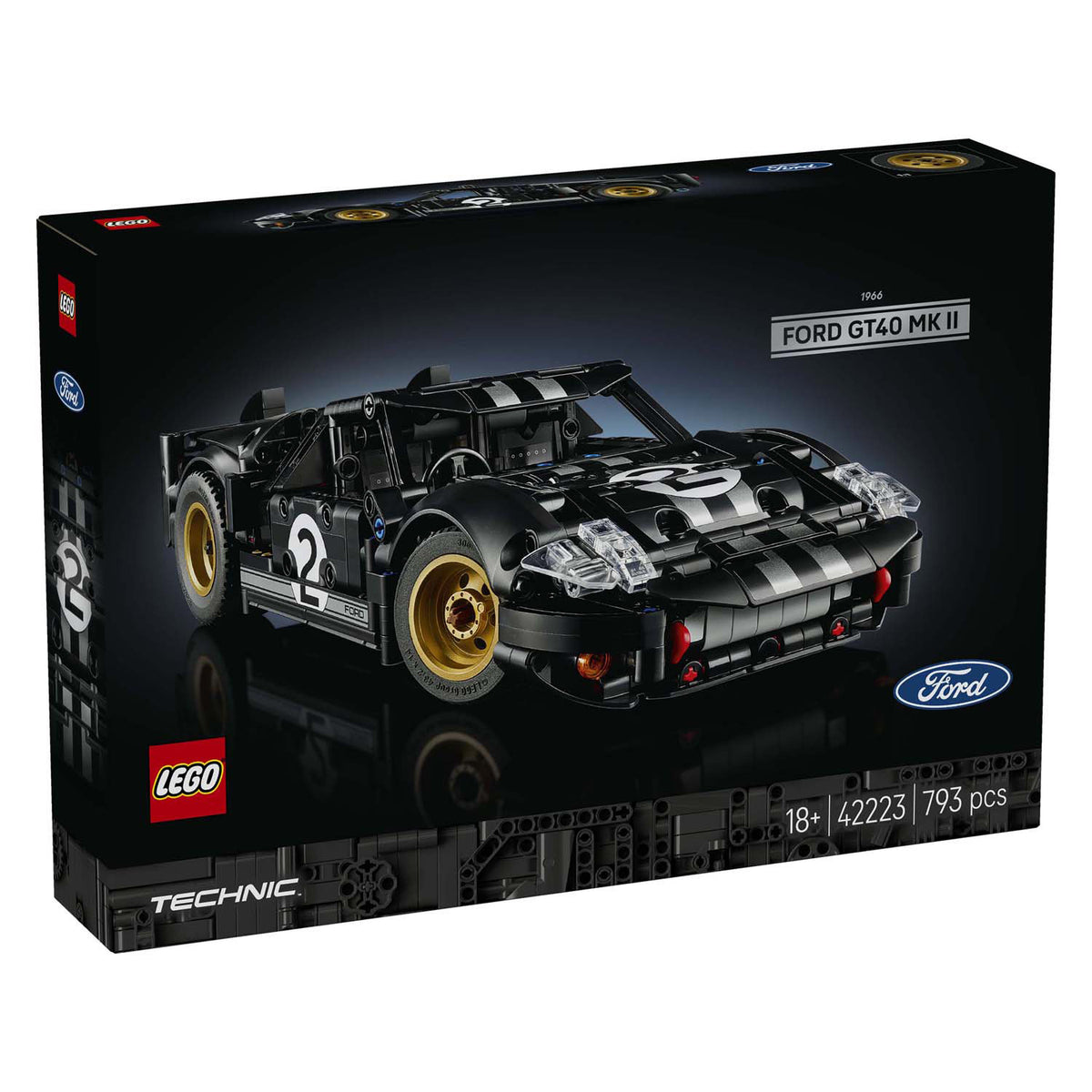 Lego Technic 42223 Auto da corsa Ford GT40 MKII del 1966