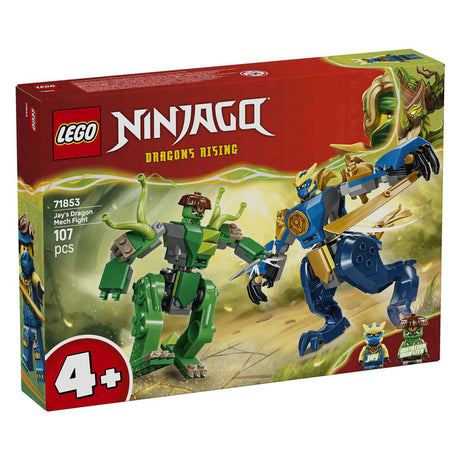 Lego ® ninjago® - battaglia del mech drago di Jay - mech giocattolo - set da gioco con 2 minifigure - 71853