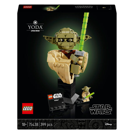 Kit di costruzione del busto di Yoda Lego Star Wars per adulti - 75438