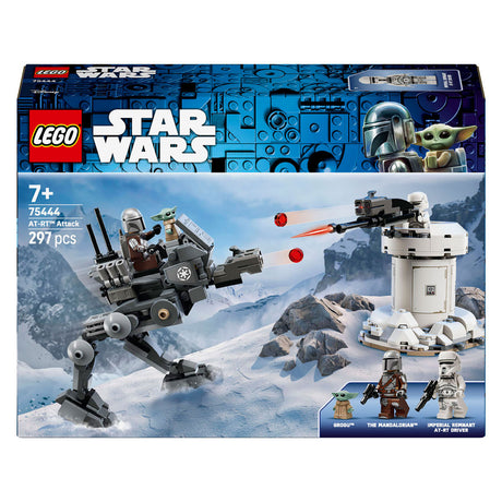 Lego ® star wars™ at-rt™ attack - set da costruzione con minifigure del mandalorian™ e grogu™ - da 7 anni - 75444