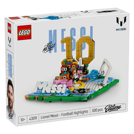 Lego Editions Lionel Messi – Kit di costruzione con highlight del calcio e decorazione per la cameretta dei bambini – 43011