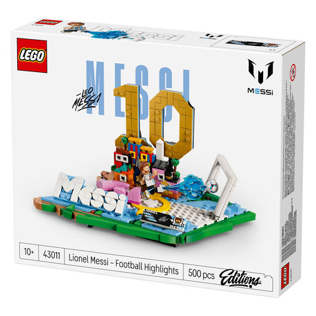 Lego Editions Lionel Messi – Kit di costruzione con highlight del calcio e decorazione per la cameretta dei bambini – 43011