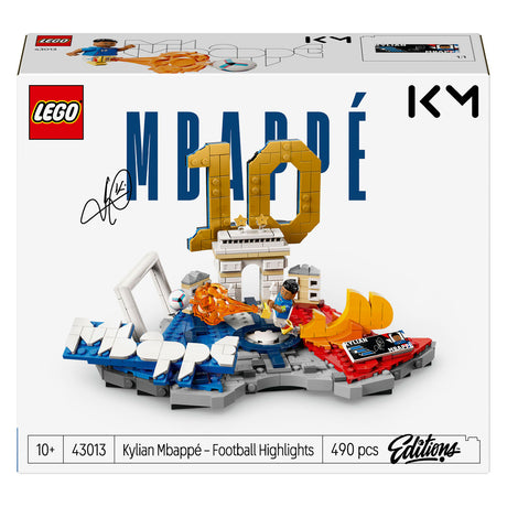 Lego editions kylian mbappé – highlights del calcio, giocattoli da calcio per bambini - 43013