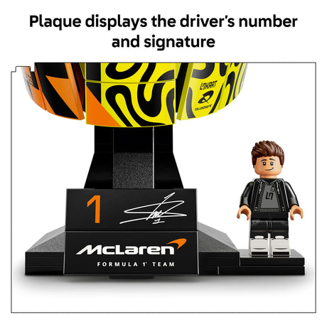Lego editions casco del team mclaren mastercard f1 di lando norris kit di costruzione per bambini 43023