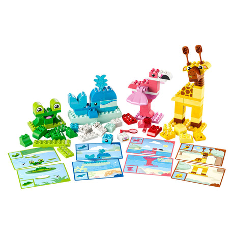 Lego Duplo gioco di costruzione di animali Montessori giocattoli educativi per bambini con figure di animali 10472