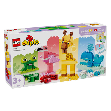 Lego Duplo gioco di costruzione di animali Montessori giocattoli educativi per bambini con figure di animali 10472