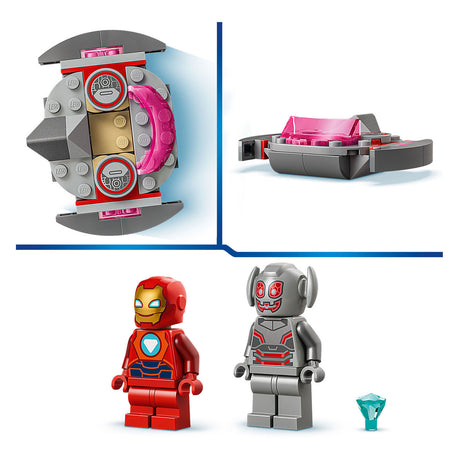 Lego ! Marvel Iron Man e i suoi fantastici amici Ultron contro Iron Man kit di costruzione 11209